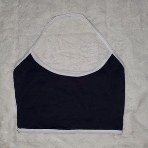 Black and White Halter Top